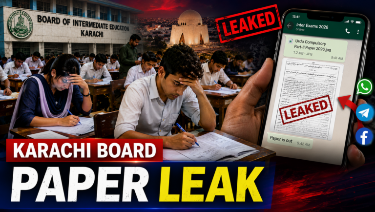 Karachi Board Paper Leak Allegations Create New Crisis in Inter Exams 2026