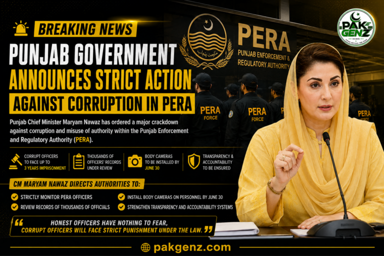 Maryam Nawaz PERA Crackdown : Punjab Government Orders Strict Anti-Corruption Action