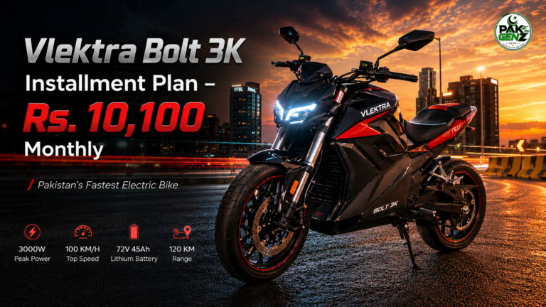 Incredible Vlektra Bolt 3K Installment Plan in Pakistan – Fastest Electric Bike for Just Rs. 10,100 Monthly